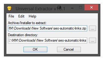 Universal Extractor screenshot