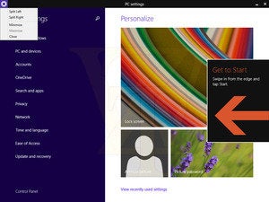 get to start windows 8.1 update 1