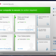 mcafee main screen