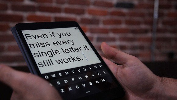 fleksy on ipad miss letters