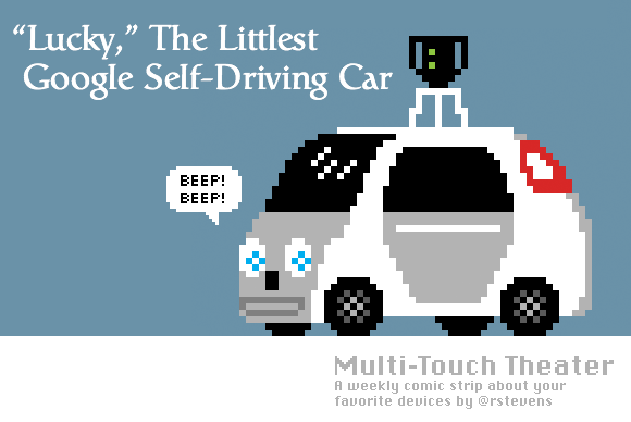 lucky google car head