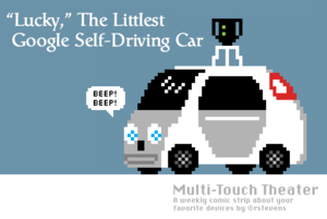 lucky google car head