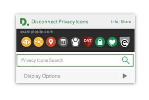 disconnect privacy icons