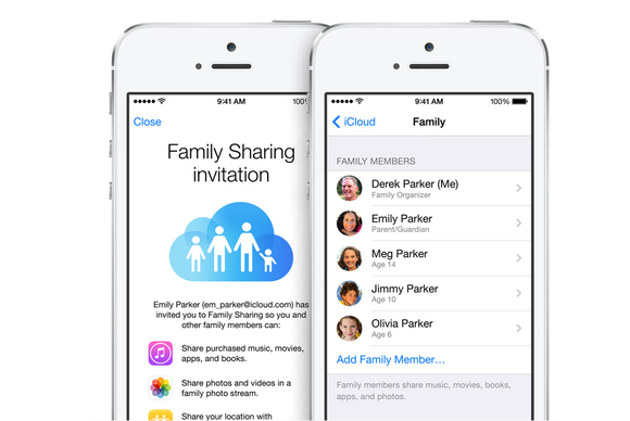 ios8 familysharing