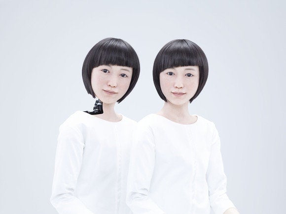 Androids on display at the National Museum of Emerging Science and Innovation