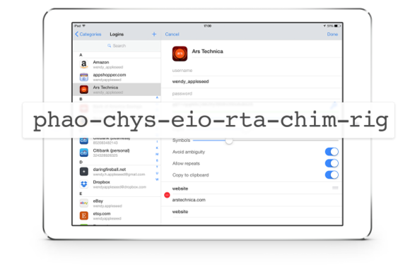1password generator