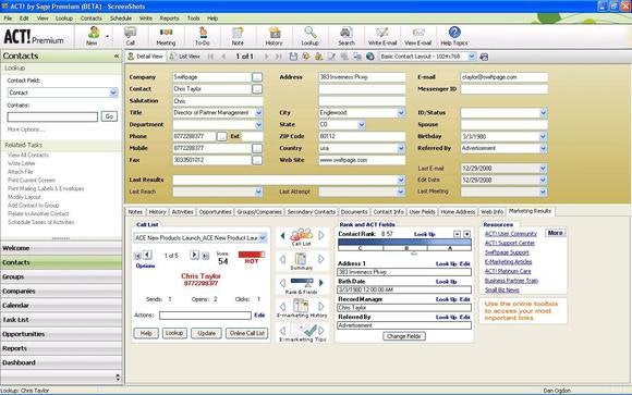 act screenshot