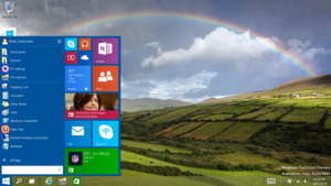 Windows 10 Start menu Microsoft