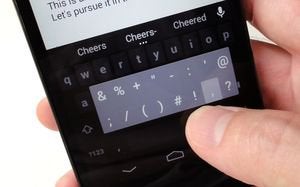 android typing tips shortcut frequently used keys