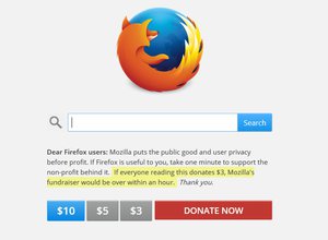 firefox fundraiser