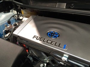 toyota mirai fuel fell cover engine sf auto show