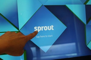 hp sprout tap to start