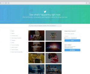twitter homepage