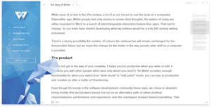 write with cloud