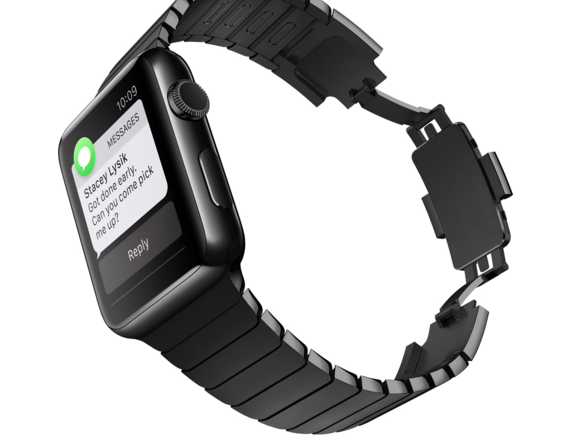 space black link bracelet 44mm