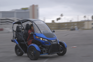arcimoto srk driving ces 2016 cropped