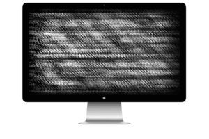apple thunderbolt display static