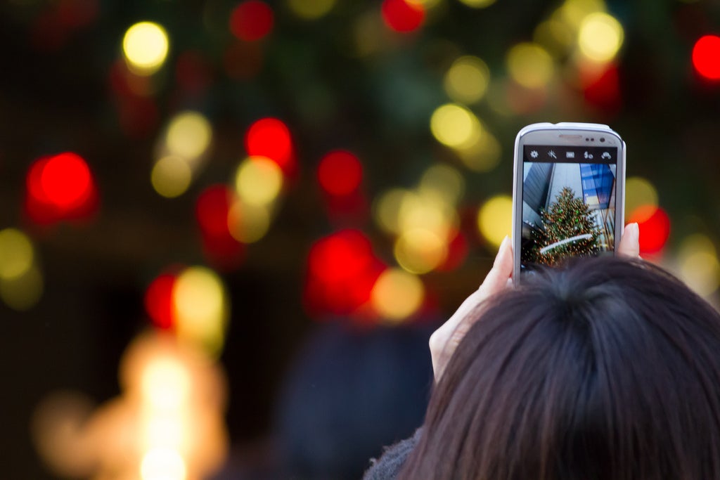 Christmas lights smartphone